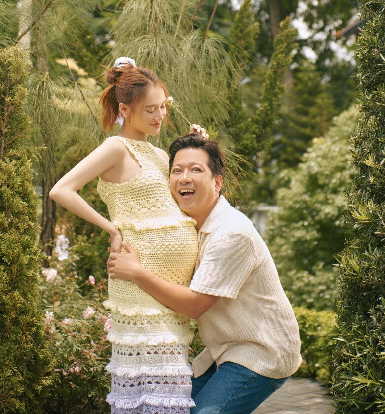 Trong 2 lần mang thai trước đó, Nhã Phương không tăng cân quá nhiều.