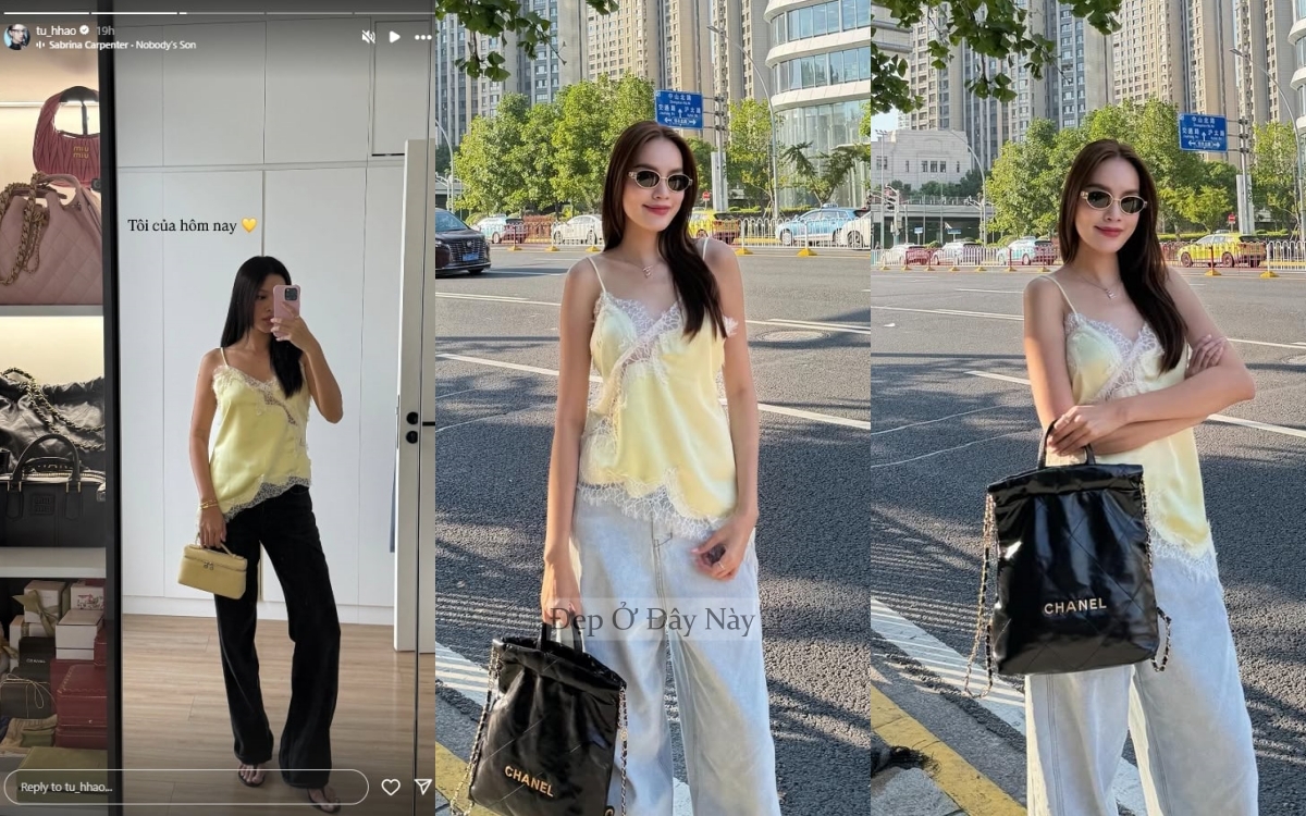 Song Hye Kyo "lột xác" với áo hai dây ren - biểu tượng mới của mùa thu 2025 - Ảnh 3.