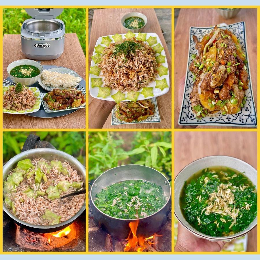 "Anh chồng quốc dân" sáng nào cũng dậy sớm nấu cơm cho vợ con 3 Các món ăn giản dị, nóng hôi hổi khiến ai nhìn thấy cũng ấm lòng.