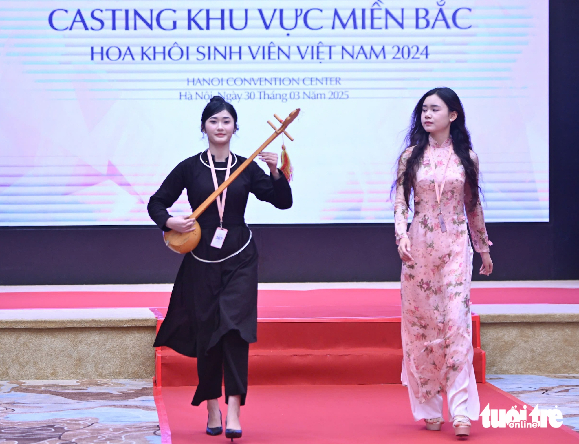 Thí sinh Hoa khôi Sinh viên Việt Nam tự tin mặc trang phục dân tộc vào vòng thi casting - Ảnh 5.