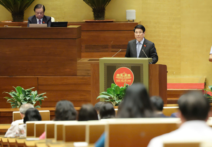 Chủ tịch nước Lương Cường phát biểu chiều 20/10. Ảnh: Cổng TTĐT Quốc hội