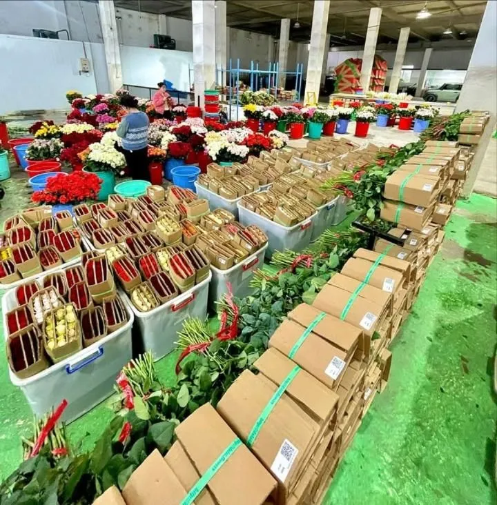 thị trường hoa tươi