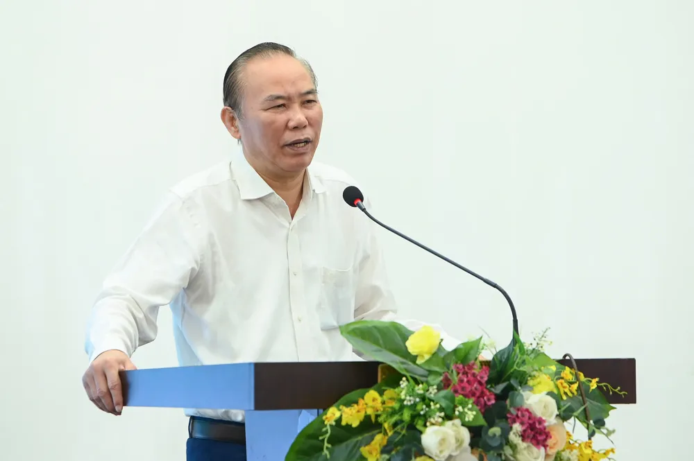 Thứ trưởng Phùng Đức Tiến cho biết, tại Việt Nam, khoa học và công nghệ đang trở thành động lực then chốt thúc đẩy nông nghiệp Việt Nam phát triển bền vững. Ảnh: Tùng Đinh z7128738679970_903965d0b7252719559c2cefa68684c3.jpg