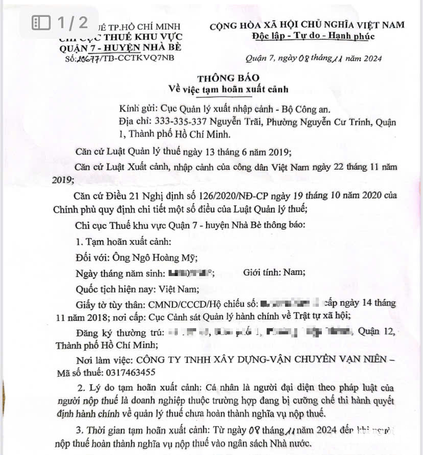 cấm xuất cảnh - Ảnh 2.