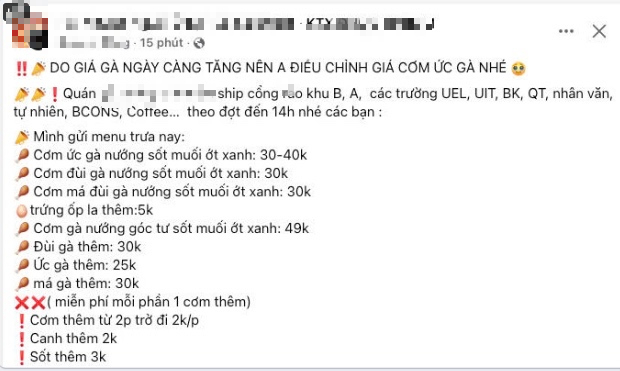 Xa dần cơm sinh viên 20.000 đồng, tiền ăn 'đua' theo giá cơm văn phòng - Ảnh 3.