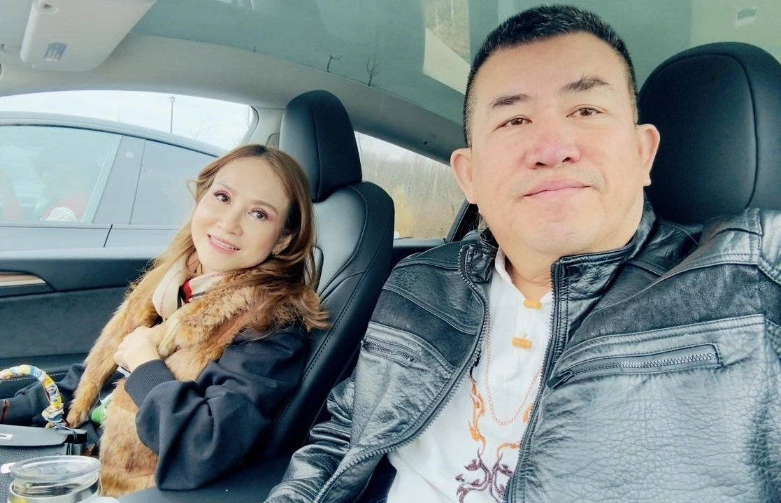 Nhật Cường có bà xã là hậu phương vững chắc.