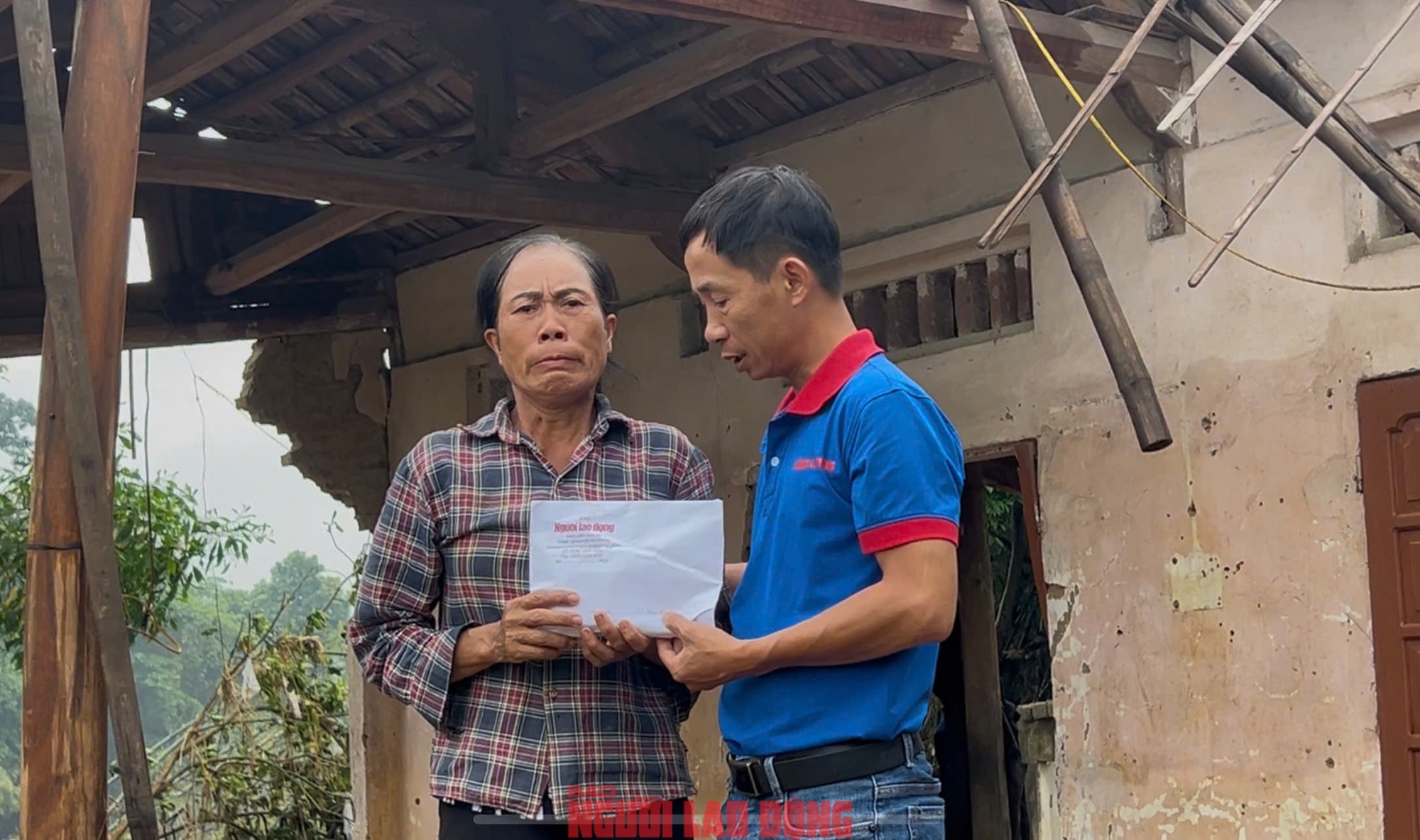 Khởi công xây nhà cho bà Trương Thị Hoạt sau thiên tai lũ lụt tại Điềm thụy - Ảnh 2.