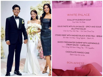 Thực đơn tiệc cưới Puka - Gin Tuấn Kiệt: Cực ít món!