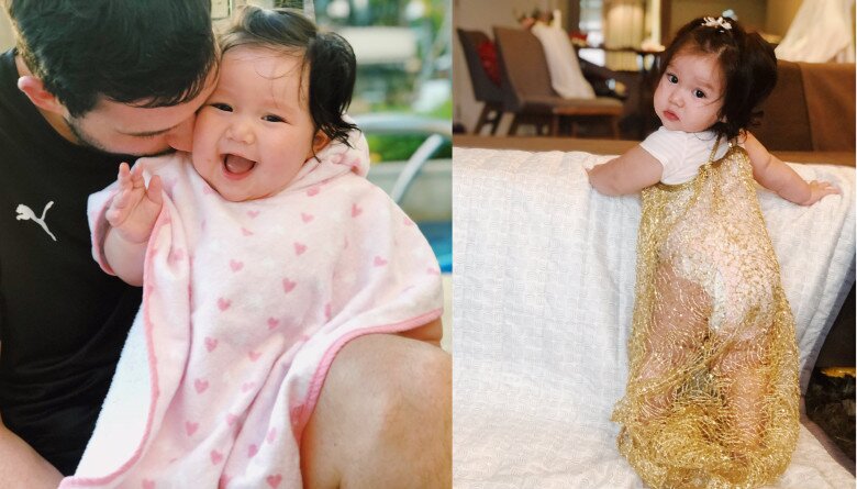 Con gái Hà Anh đáng yêu từ bé.