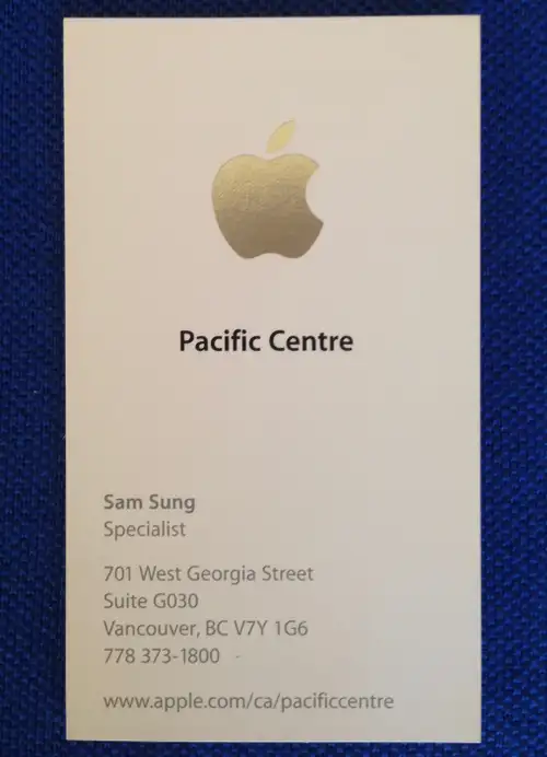 Danh thiếp của Sam Struan. Ảnh: Samstruan.com