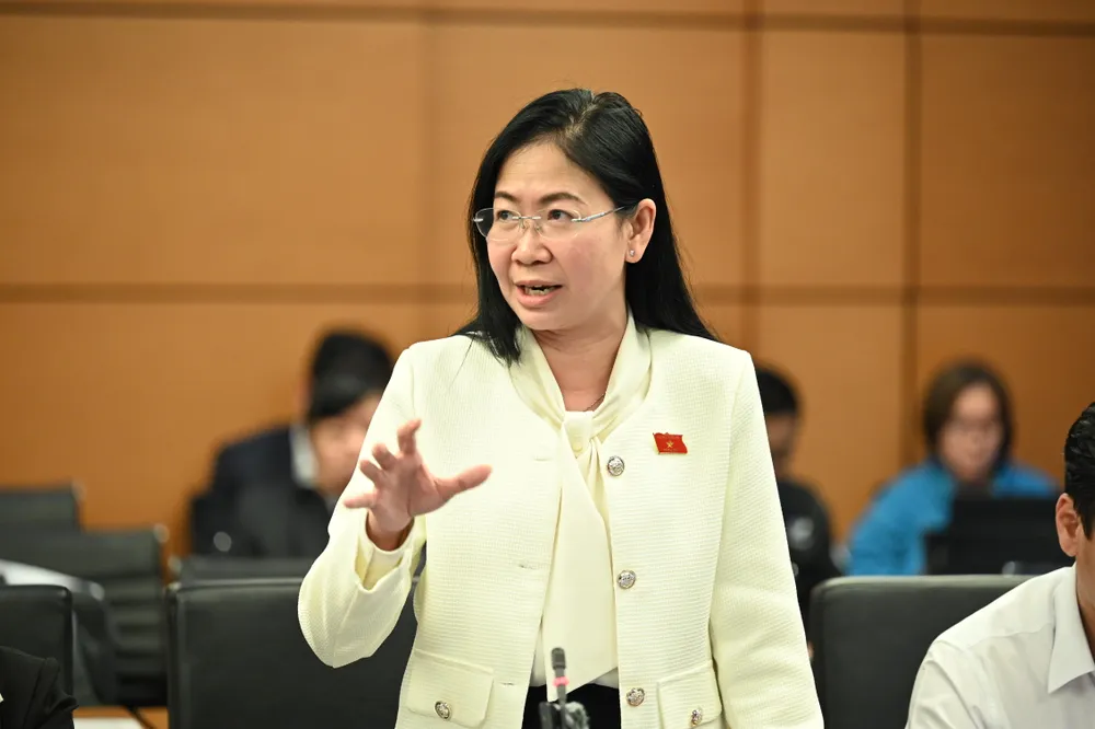 Đại biểu Phan Thị Thanh Phương (TP.HCM). Ảnh: QUANG PHÚC luat-bao-chi-phan-thi-thanh-phuong.jpg