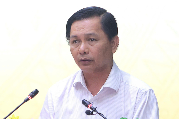 Bí thư Tỉnh ủy Vĩnh Long Trần Văn Lâu phát biểu tại sự kiện. Ảnh: An Bình