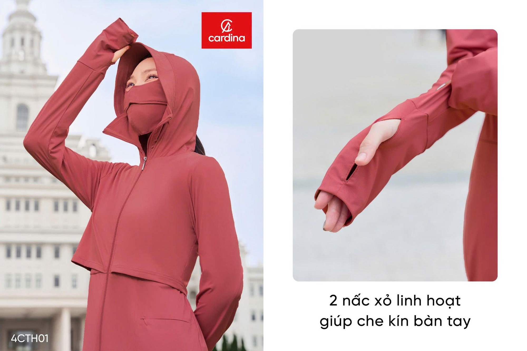 Tránh xa tia UV với áo chống nắng 2 tầng công nghệ Ice text của Cardina 2025- Ảnh 3.