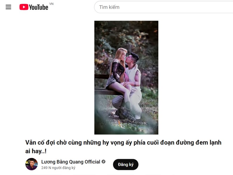 1 ngày trước khi bị bắt, Lương Bằng Quang gây sốc khi ra video ca nhạc bày tỏ sự nhung nhớ Ngân 98.