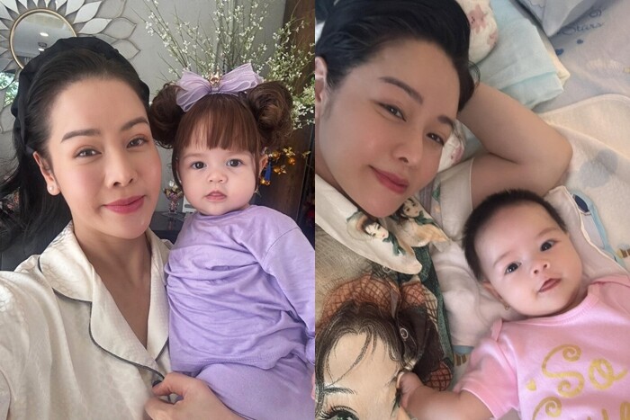 Nhật Kim Anh gia nhập hội mẹ bỉm nghiện con, thường xuyên chia sẻ hình ảnh của Julia lên mạng xã hội.