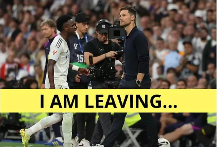 Khi HLV Xabi Alonso thay ra để khỏi để Vinicius Jr không gặp rắc rối thì anh lại lớn tiếng với ông thầy. Ảnh: GN. TIen- dao- Vinicius- Jr.jpg