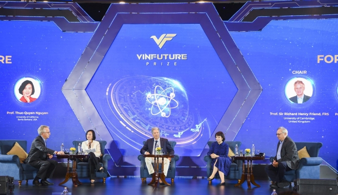 Tọa đàm Khoa học vì Cuộc sống do Quỹ VinFuture tổ chức hàng năm thảo luận những chủ đề quan trọng trong xu hướng phát triển công nghệ thế giới. Ảnh: VFPư\