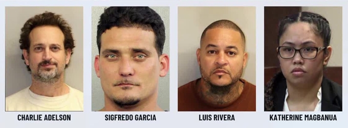 Bốn kẻ gây ra cái chết của Daniel Markel. Ảnh: WCTV