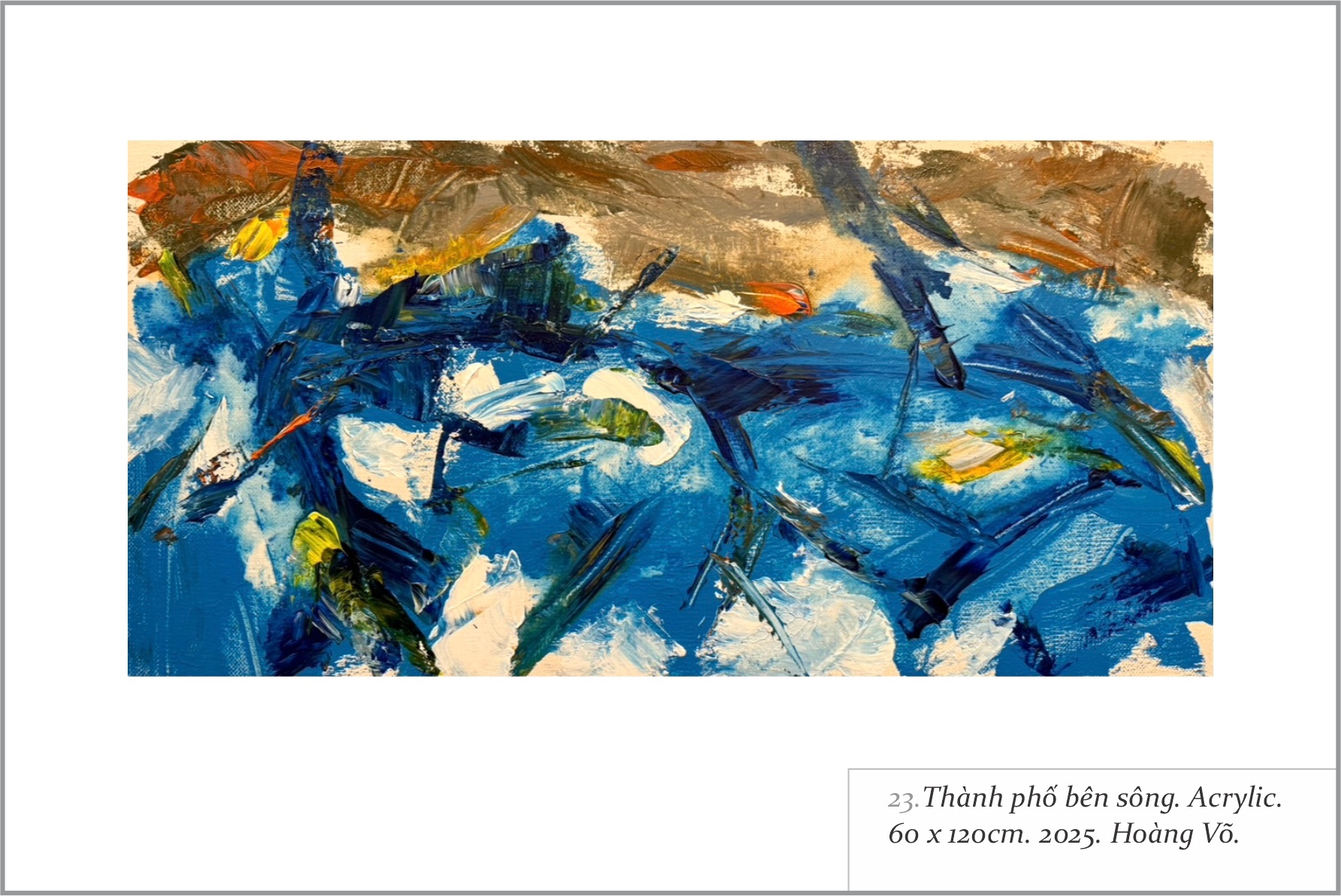 Họa sĩ Hoàng Võ và Đức Giang 'đối thoại' bằng cảm xúc và chiêm nghiệm- Ảnh 3.