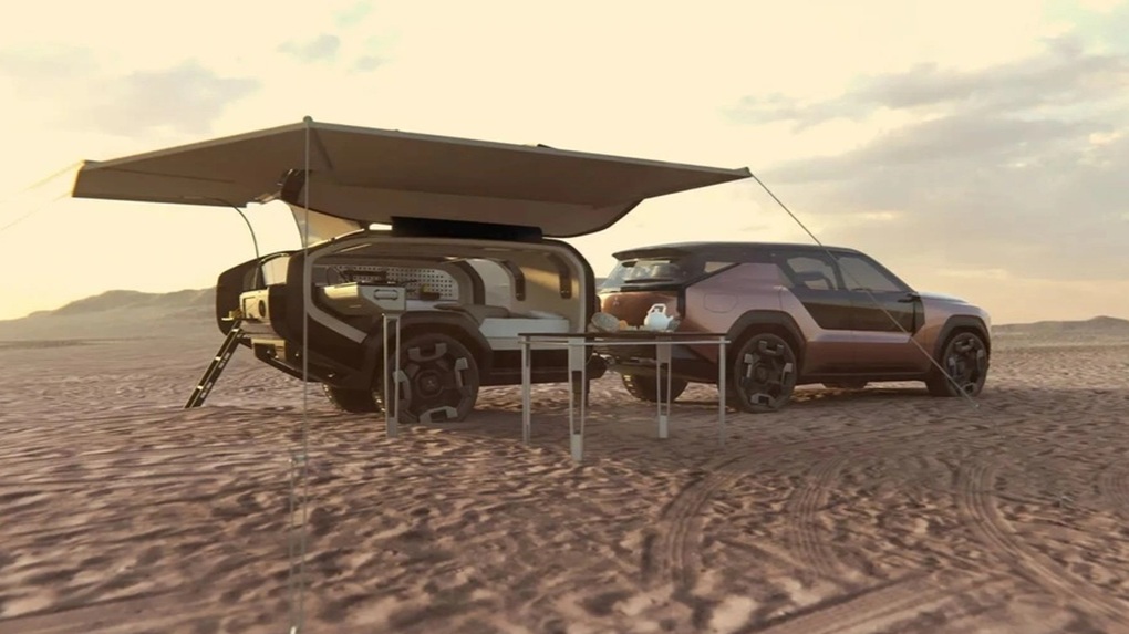 Xe ý tưởng với giao diện giống Xforce: 6 chỗ, có thể chở theo nhà di động - 3