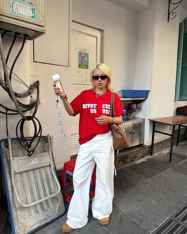 Quần trắng tạo điểm nhấn trong mọi phong cách- Ảnh 2.