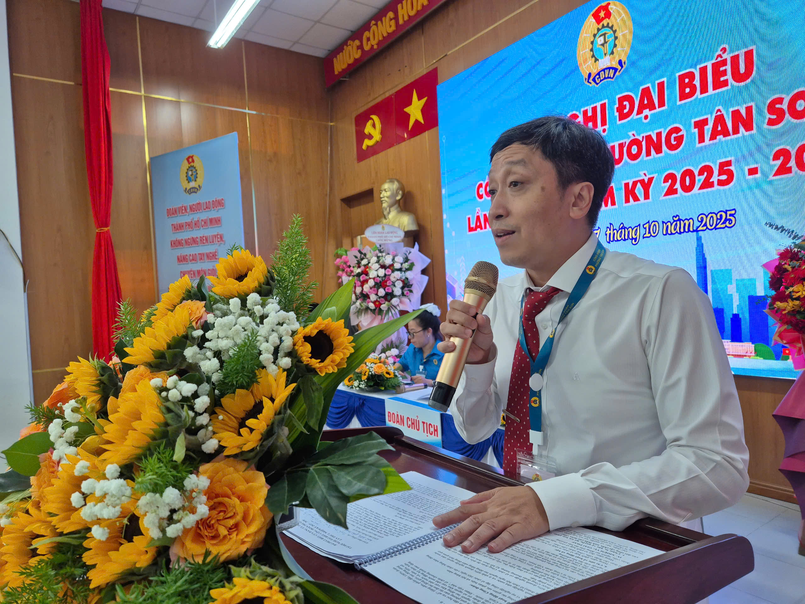 Công đoàn phường Tân Sơn: Xây dựng tổ chức Công đoàn vững mạnh toàn diện - Ảnh 3.