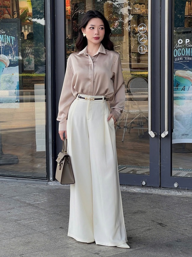 Tỏa sáng nơi công sở với áo sơ mi lụa sang trọng- Ảnh 5. Tỏa sáng nơi công sở với áo sơ mi lụa sang trọng- Ảnh 5.