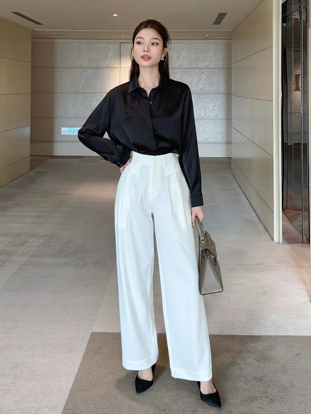 Tỏa sáng nơi công sở với áo sơ mi lụa sang trọng- Ảnh 6. Tỏa sáng nơi công sở với áo sơ mi lụa sang trọng- Ảnh 6.