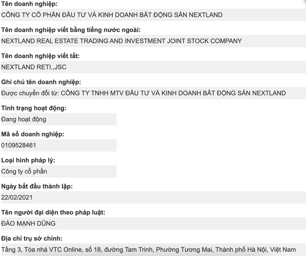 Công ty bất động sản NextLand liên quan vụ Shark Bình: Vốn biến động mạnh - 2