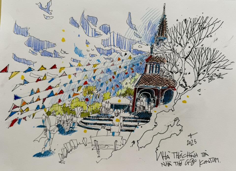 Nhà thờ làm từ gỗ cà chít được voi kéo từ rừng về- Ảnh 10.