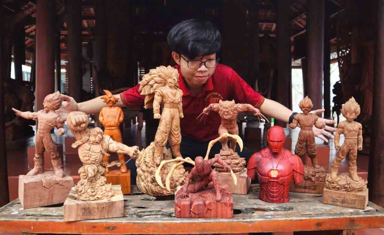 Chuyện nghệ nhân gen Z: Thế giới tượng gỗ của Trần Duy- Ảnh 3.