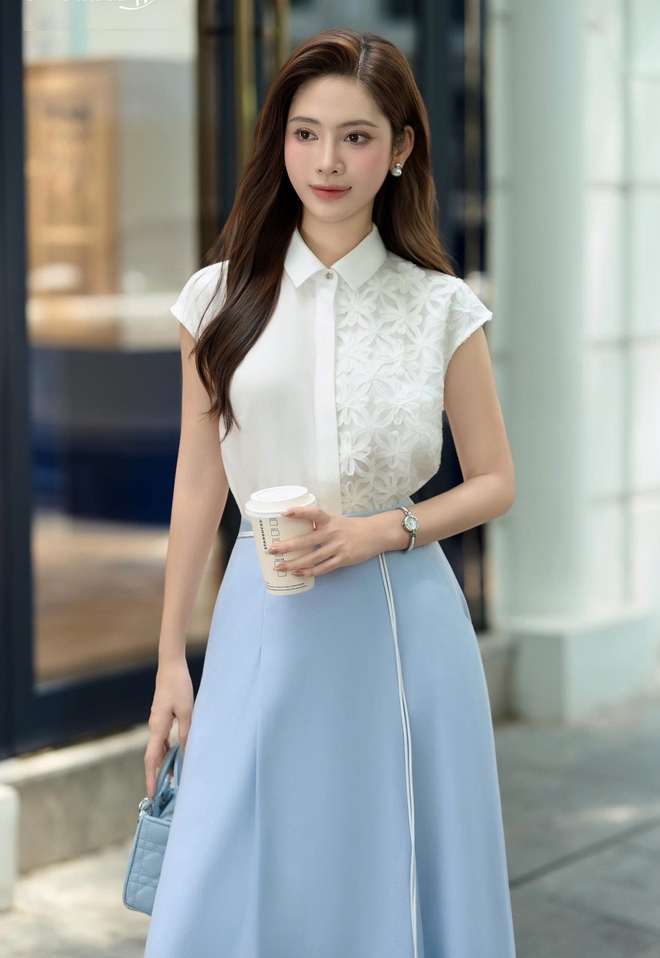 Cách diện áo váy hoa lá sang mà không sến - Ảnh 7.