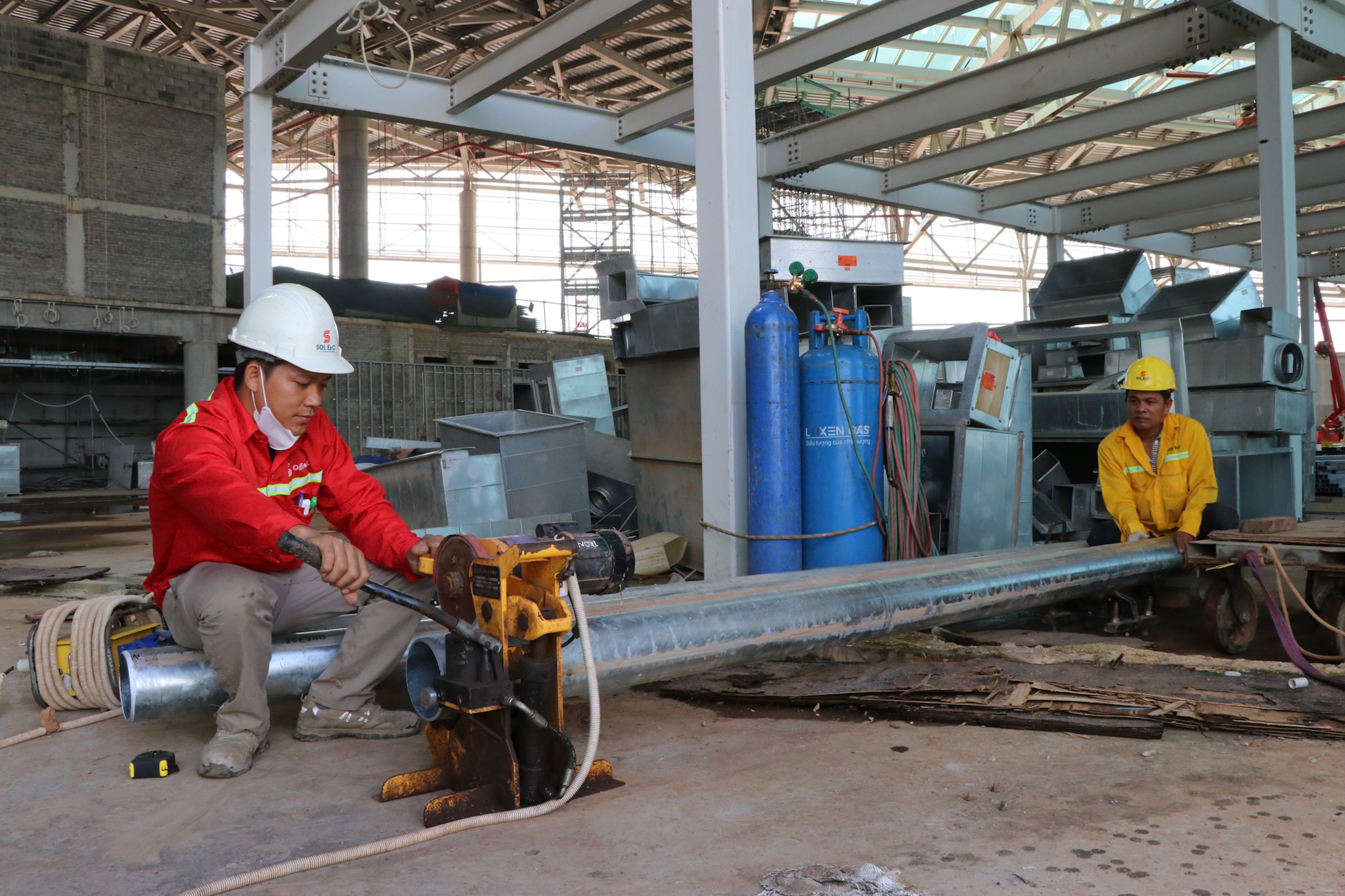 Sân bay Long Thành đón chuyến bay đầu tiên vào 19 - 12: Cận cảnh tiến độ thi công - Ảnh 6.