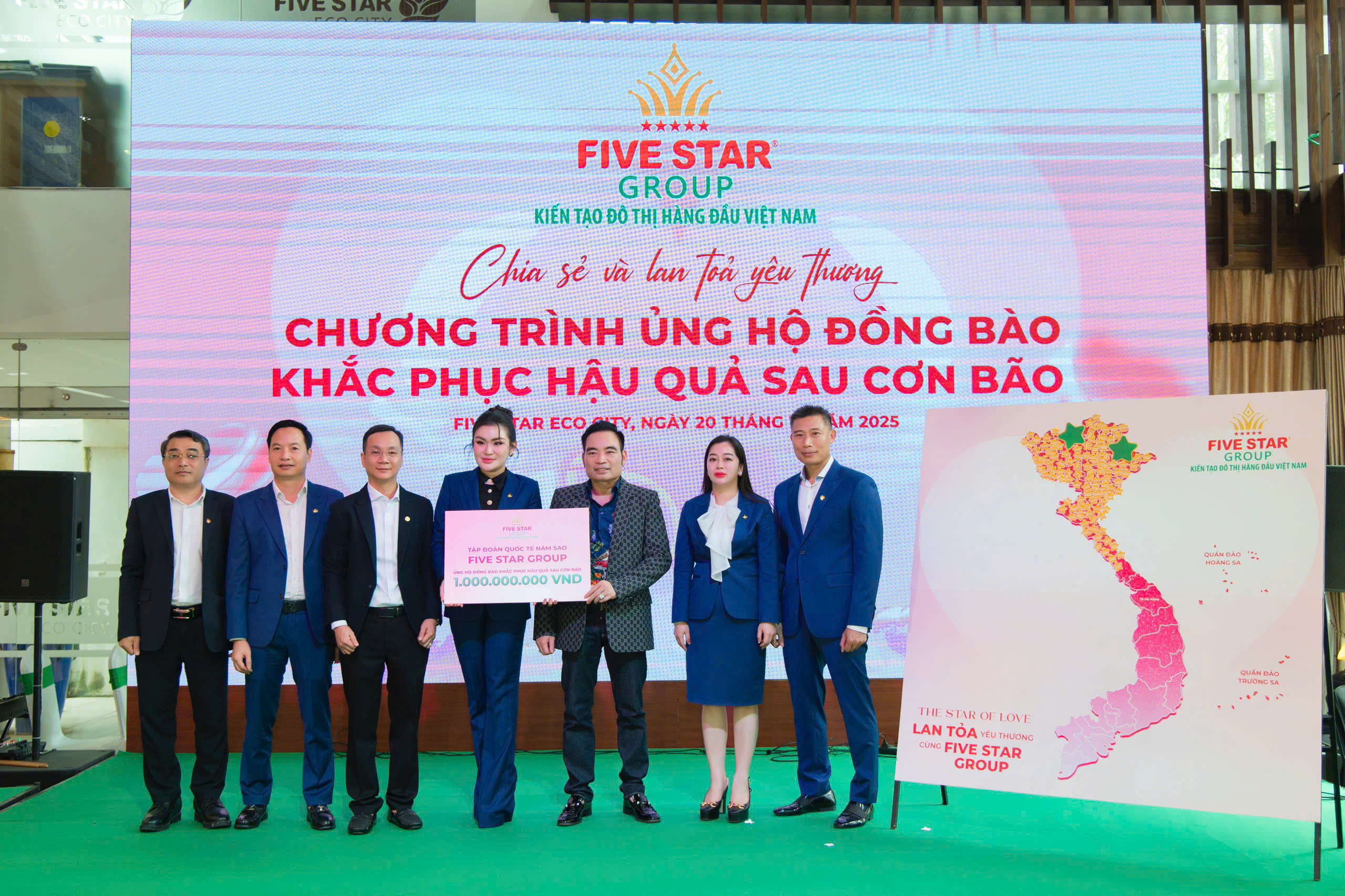Five Star Group quyên góp 1 tỉ đồng hỗ trợ đồng bào vùng lũ- Ảnh 2.
