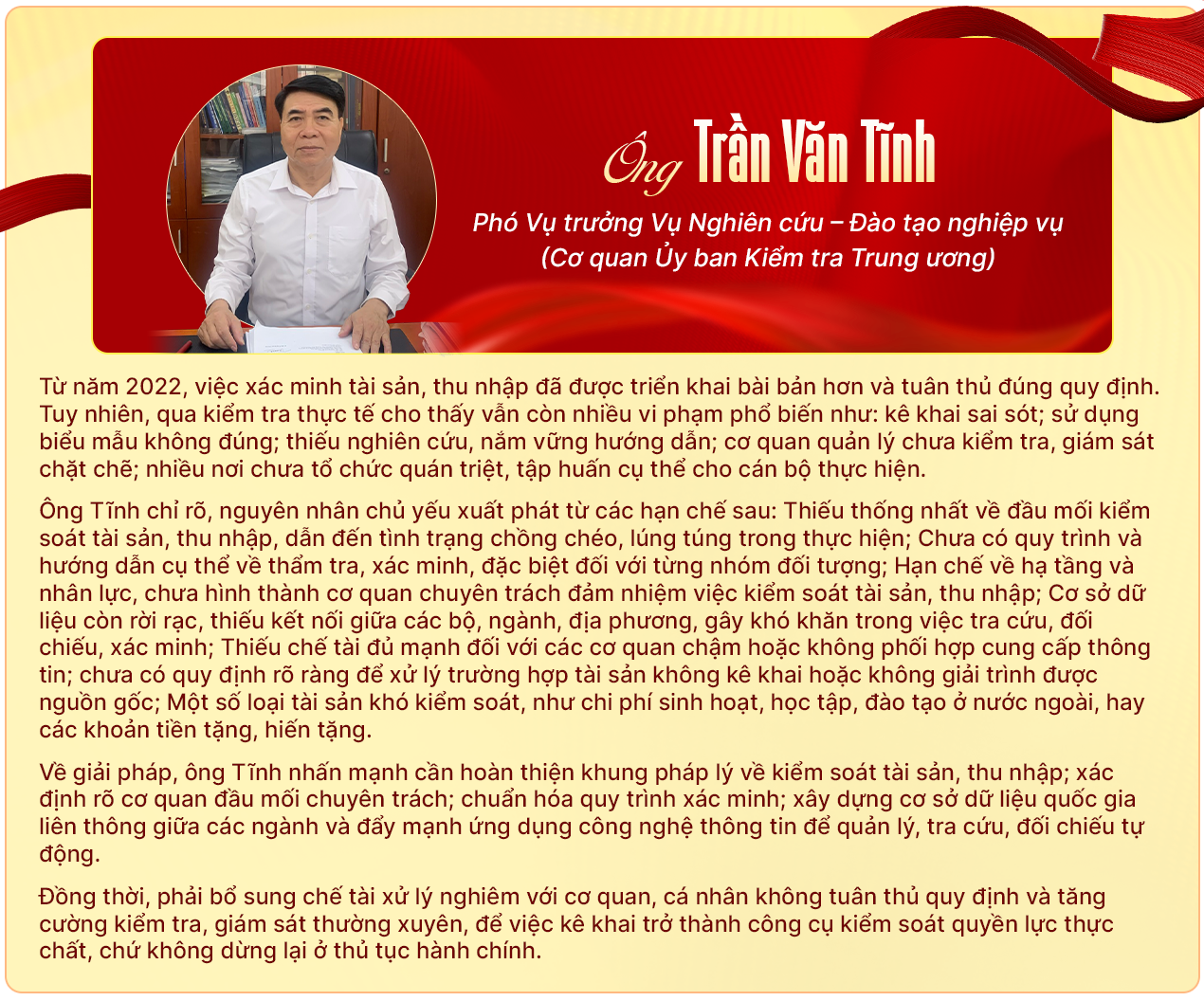 Để kê khai tài sản của cán bộ không hình thức (kỳ 2): Lấp lỗ hổng trong khâu kiểm soát - 19