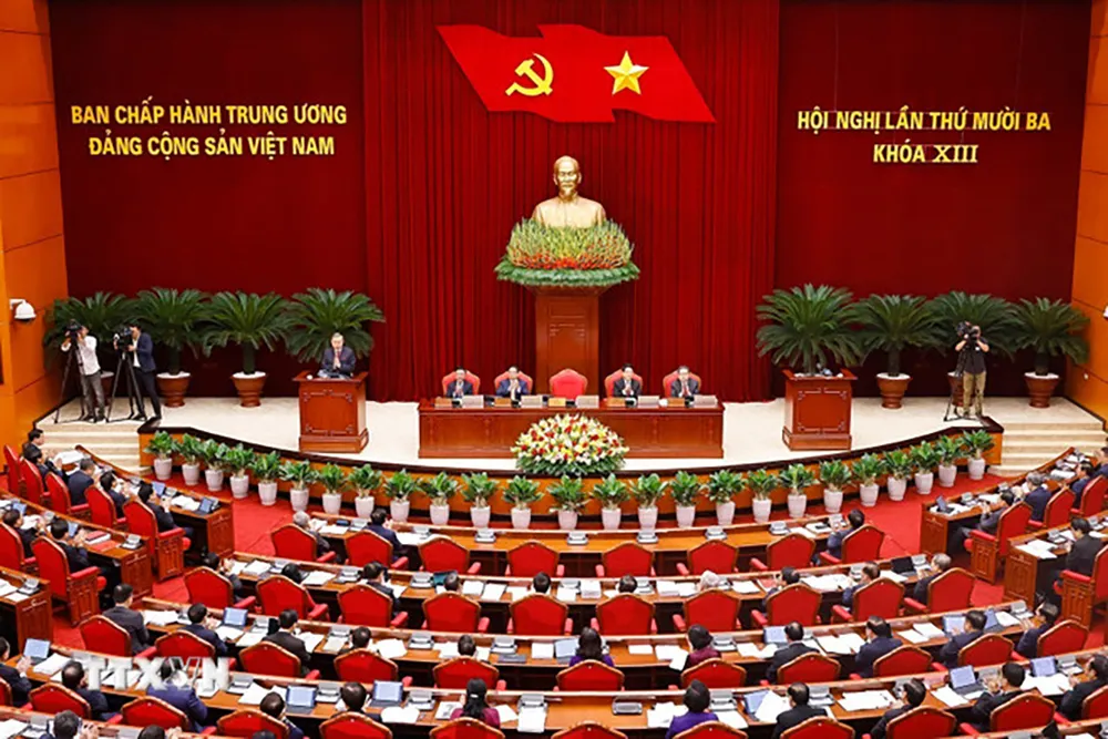 Hội nghị lần thứ 13, Trung ương khóa XIII. Ảnh: TTXVN chum-anh-khai-mac-hoi-nghi-lan-thu-muoi-ba-ban-chap-hanh-trung-uong-dang-khoa-xiii-2.jpg