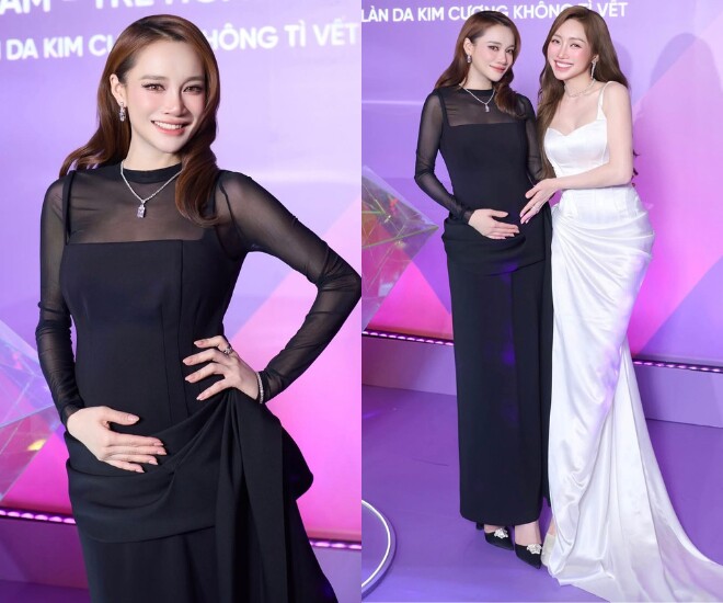 Mẹ bỉm Nhã Phương mang bầu lần 3 sau khoảng 1 năm rưỡi sinh con thứ 2.