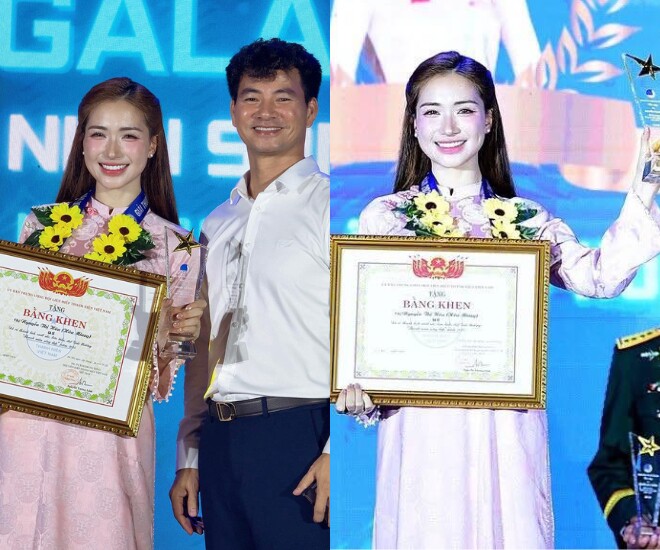 2 sao Vbiz được vinh danh "Thanh niên sống đẹp": Người làm mẹ đơn thân giàu có, người sắp đại diện Việt Nam thi quốc tế 1 Hòa Minzy nhận danh hiệu Thanh niên sống đẹp năm 2025.