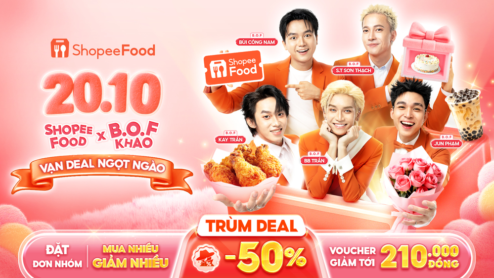  
Không cần vào bếp vẫn có bàn tiệc linh đình, đặt đơn nhóm giảm đến 30.000 đồng trên ShopeeFood!