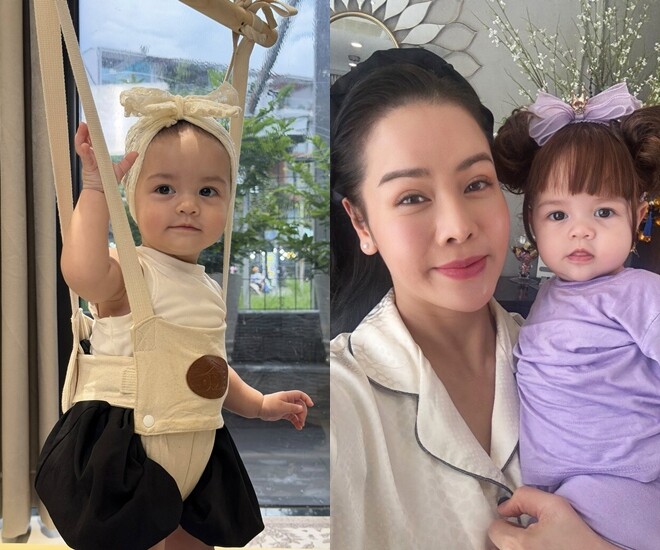 Nhật Kim Anh khoe ái nữ Julia chính là phiên bản mini của mình.
