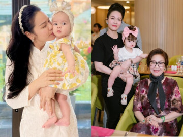 Mẹ chồng cũ của Nhật Kim Anh gửi quà quê từ Cần Thơ lên, bé Julia là cháu nội cưng dù không cùng huyết thống