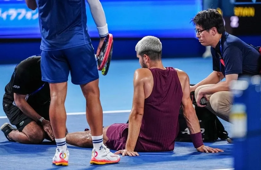 Alcaraz rút lui khỏi Thượng Hải Masters vì lý do sức khỏe. Ảnh: AFP Alcaraz rút lui khỏi Thượng Hải Masters