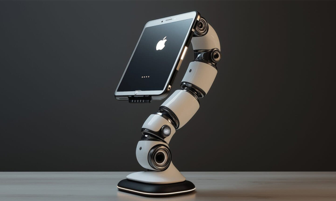 Apple sẽ có thiết bị robot để bàn với màn hình hiển thị, có thể di chuyển. Ảnh minh họa: Macpoweruser