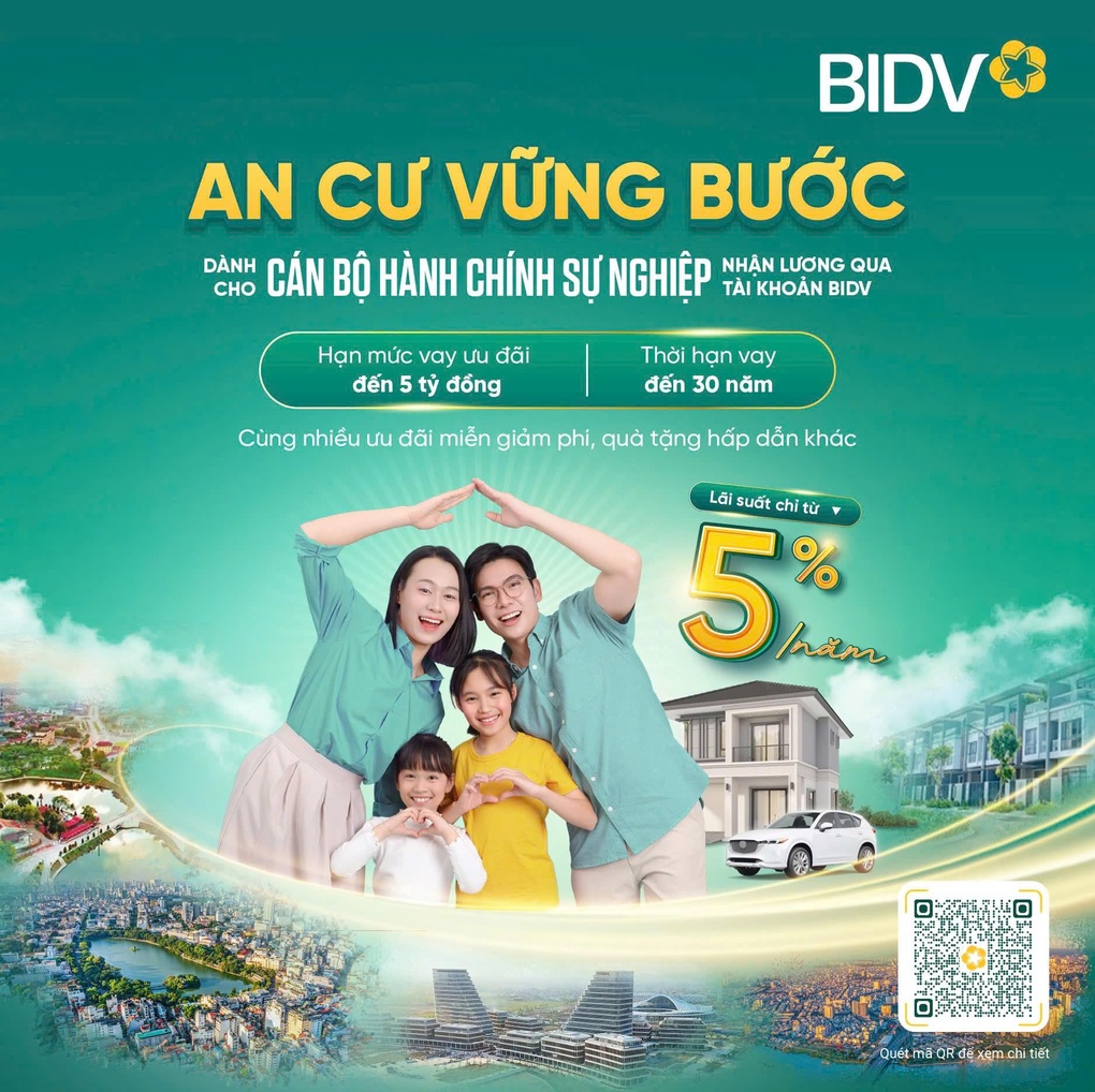 BIDV giới thiệu gói tín dụng “An cư vững bước” lãi suất chỉ từ 5%/năm - 1 BIDV giới thiệu gói tín dụng “An cư vững bước” lãi suất chỉ từ 5%/năm - 1