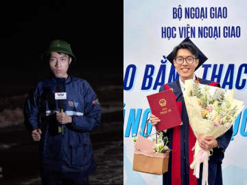 BTV VTV sinh năm 2000 đội bão đưa tin song ngữ: Là Thạc sĩ tốt nghiệp trường danh giá, nhận học bổng của Đức