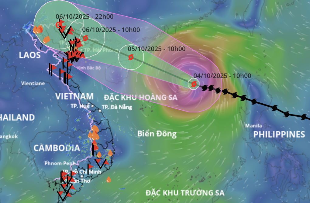 Bão Matmo có thể đạt cấp 13 trưa 5/10, đi vào Vịnh Bắc Bộ - 1