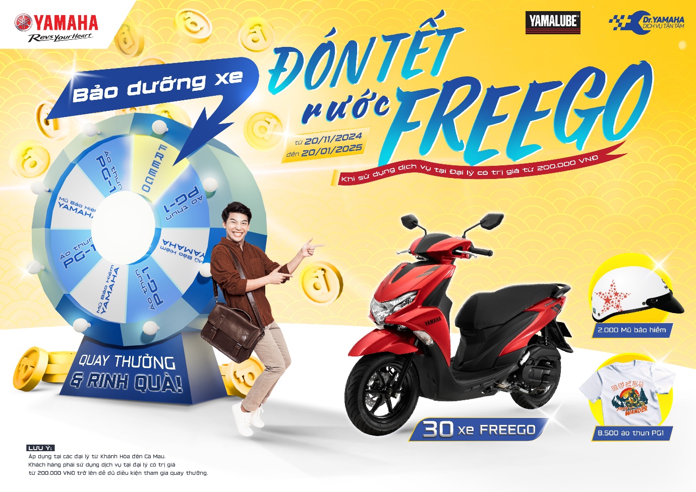 Bảo dưỡng xế cưng đón tết, rước được Yamaha FreeGo hoàn toàn Bảo dưỡng xế cưng đón tết, rước được Yamaha FreeGo hoàn toàn