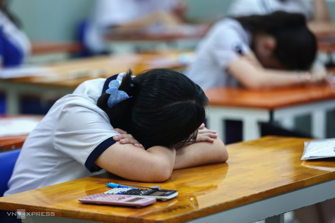 Thí sinh TP HCM thi tốt nghiệp THPT 2025. Ảnh: Quỳnh Trần