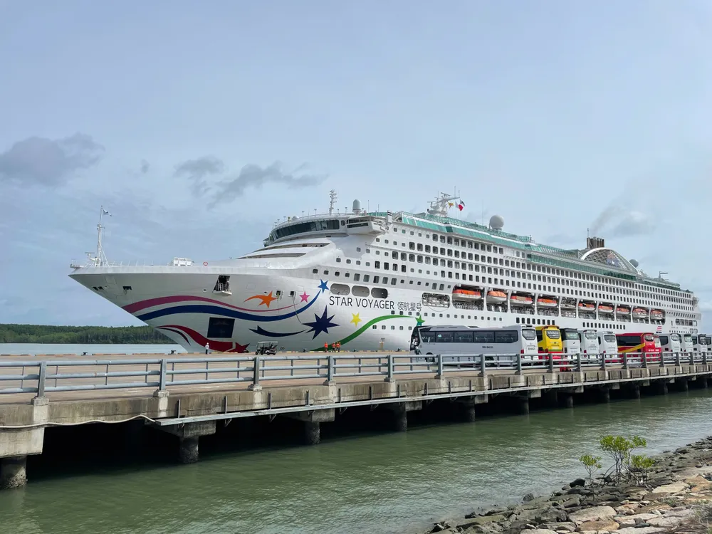 Tàu biển quốc tế cập cảng Phú Mỹ vào tháng 6-2025. Ảnh: TT.