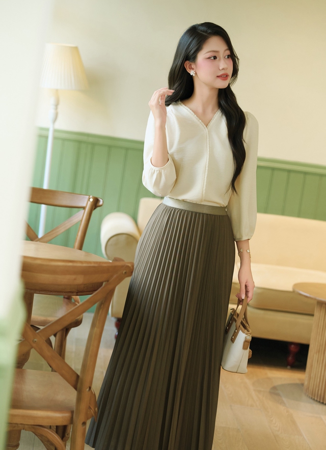 Chân váy xếp ly () - Ảnh 1.